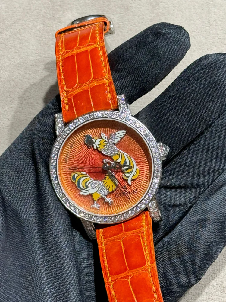Corum Classique Dancing Roosters Diamonds Piece Unique